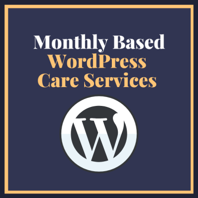 Monthly Based WordPress Care Services