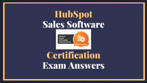 HubSpot Sales Software Certification-AJ