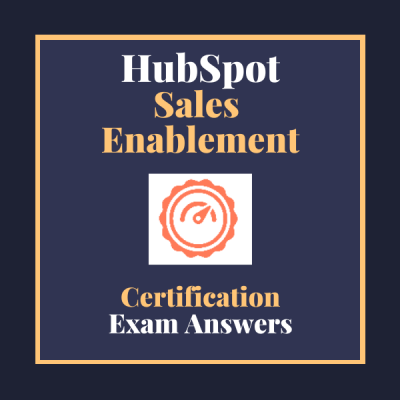 Sales Enablement Certification Answers