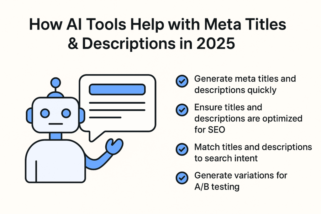 How AI Tools Help with Meta Titles and Descriptions